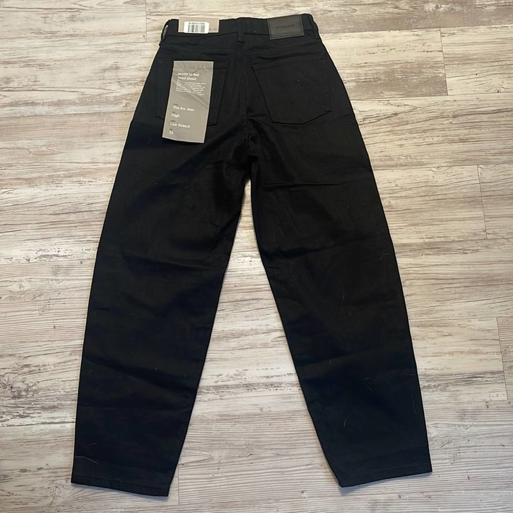 NWT Everlane the arc jean black sz 23 - Picture 7 of 8